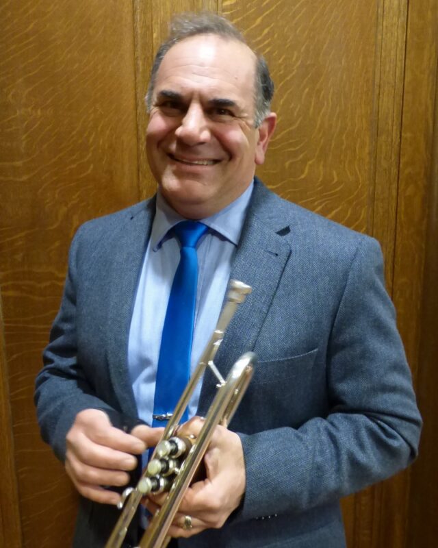 Trumpet teacher Dan Teager
